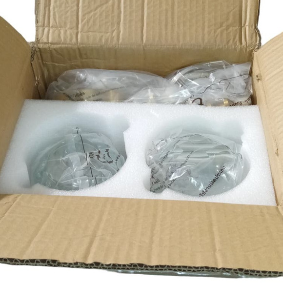 AUTELO 2-Pk Gold Pendant Lights Kitchen Island - Heavy Crystal Vintage Pendants - Picture 9 of 11